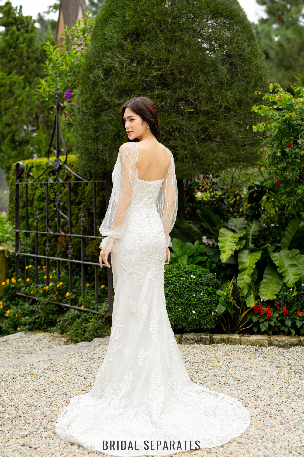 Detachable Long Bridal Sleeves / "Olivia"