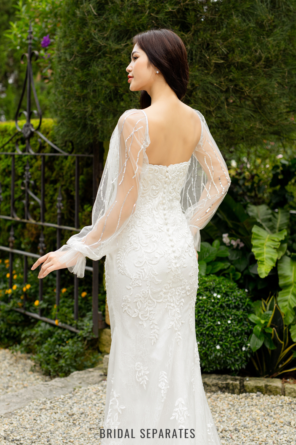 Detachable Long Bridal Sleeves / "Olivia"