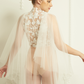 High Neckline Bridal Bodysuit with Couture Lace / "Eulalie"