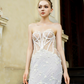 Mermaid Lace Wedding Dress with Cape / "Eudora"