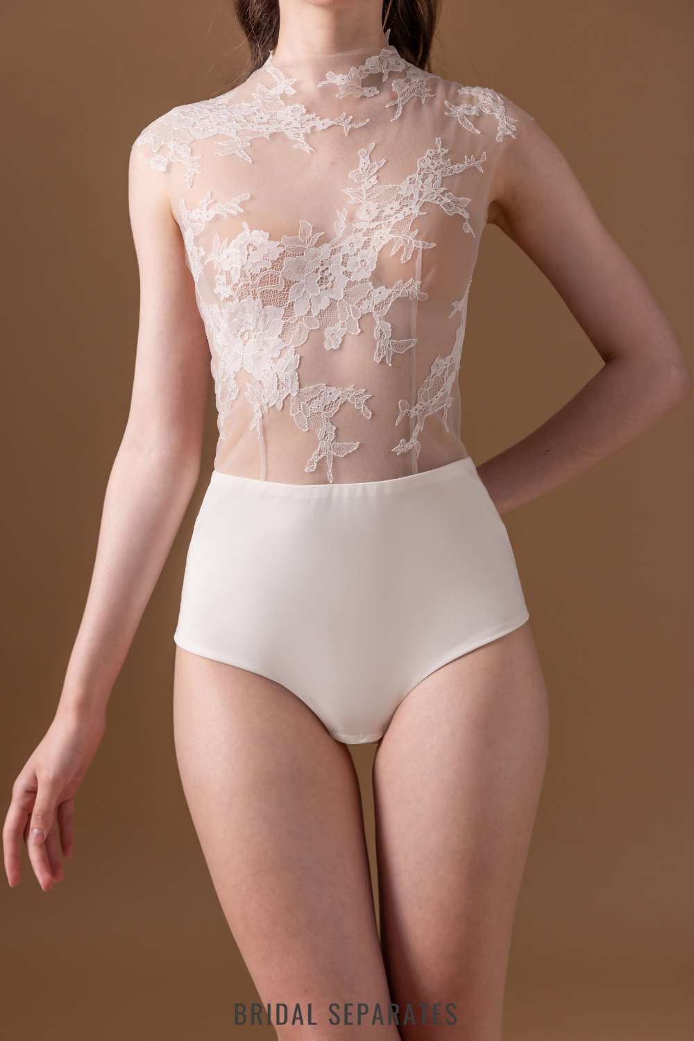 High Collar Bridal Bodysuit / "Echelle"