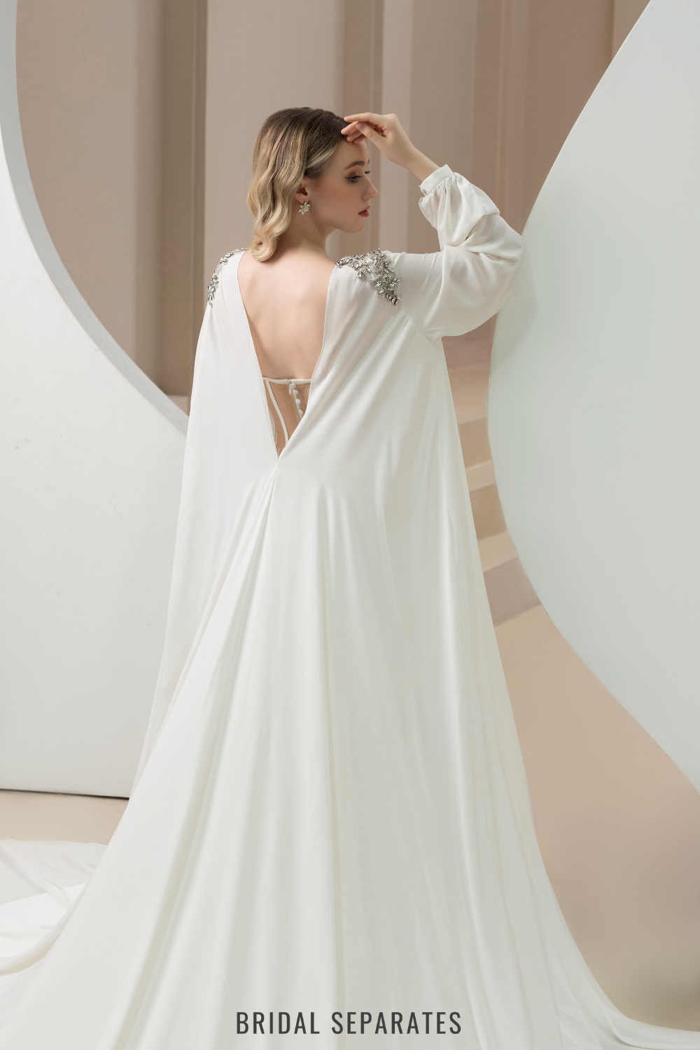 Crystal Bridal Cape / "Laura"