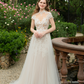 High Neck Lace Ball Gown Wedding Dress / "Hasna"