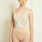 Bridal Bodysuit with Shimmering Fabric / "Katherine"