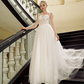 A-line Sequin Embellished Wedding Dress/ "Camellia"