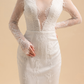 Chantilly Lace Wedding Dress / "Venas"