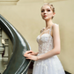 A-line Sequin Embellished Wedding Dress/ "Camellia"