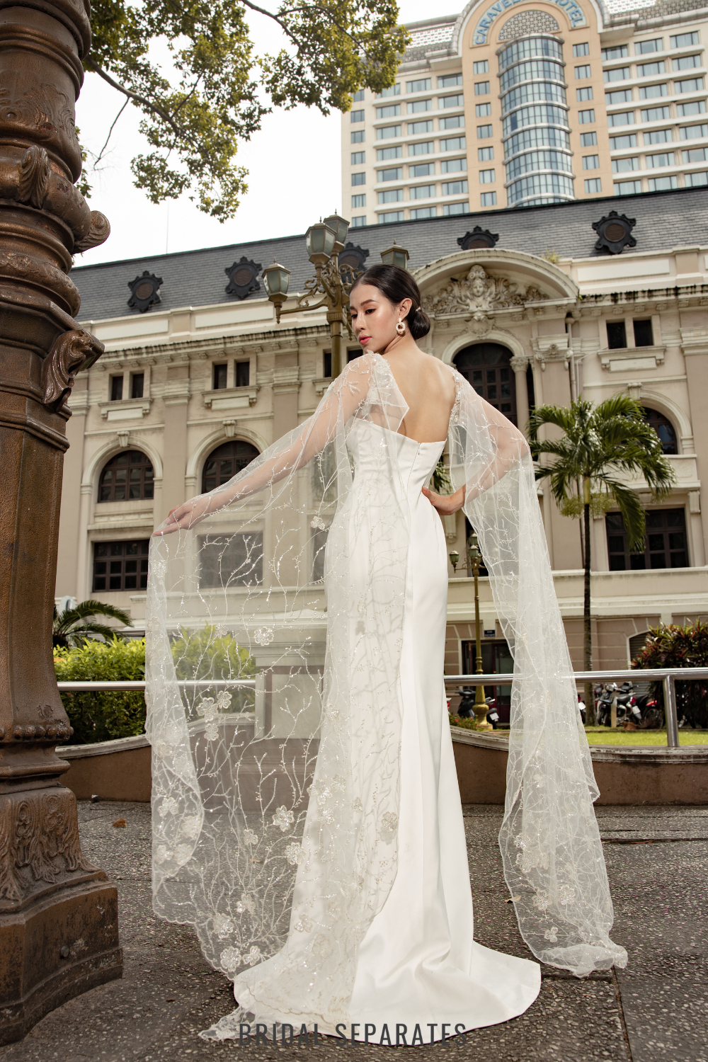 Detachable Bridal Cape Sleeves / "Valeria"