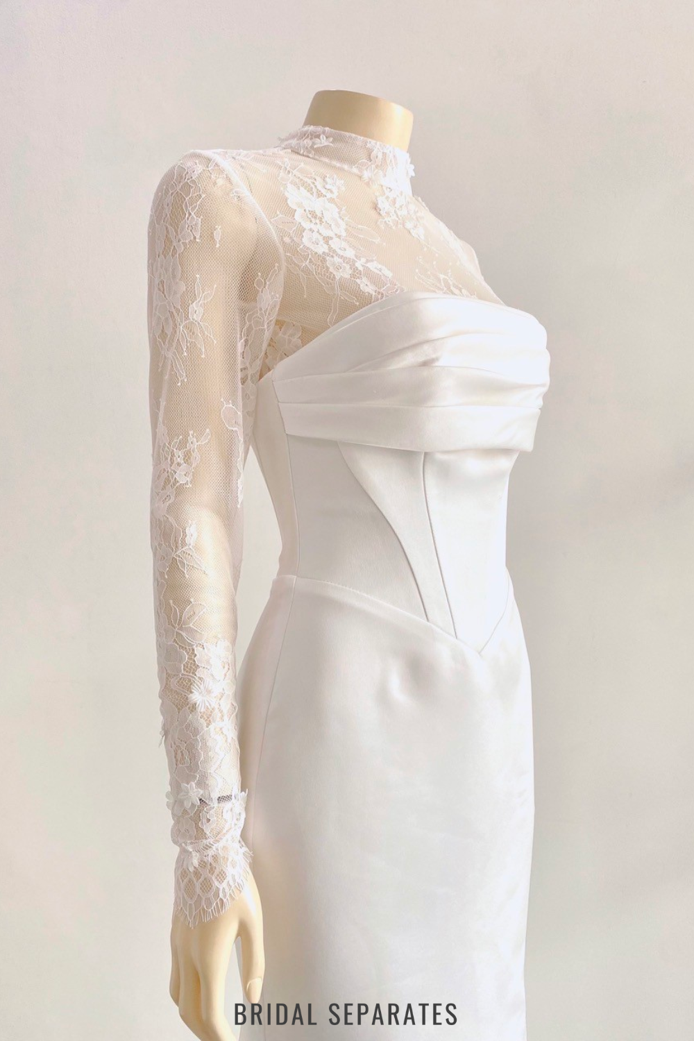 Bridal Top Tucker / "MAY"