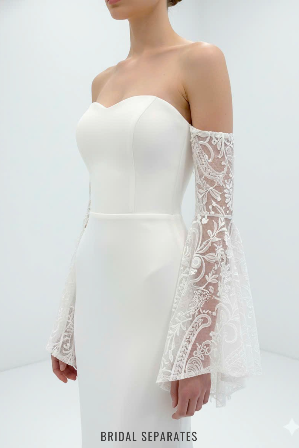 Detachable Bridal Bell Sleeves / "Seraphina"