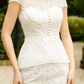 Short Bridal Cape with Embellishments / "Mirabel"