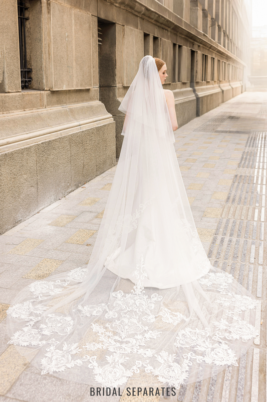 Royal Couture Lace Wedding Veil / "Amelie"