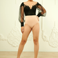 Black Bridal Bodysuit / "Nadiya"