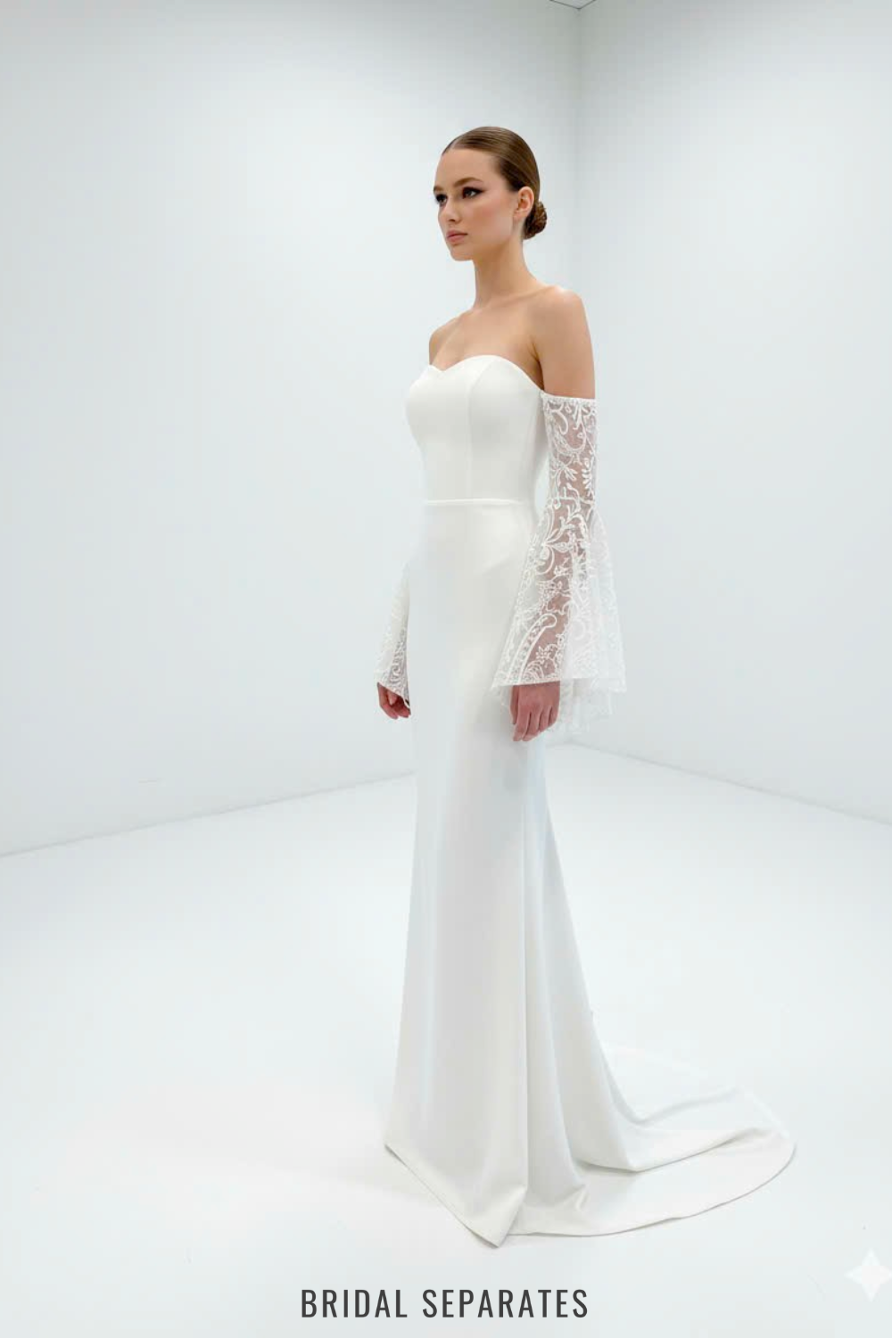 Detachable Bridal Bell Sleeves / "Seraphina"