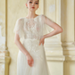 A-line Lace Floral Embellished Wedding Dress/ "Jolie"