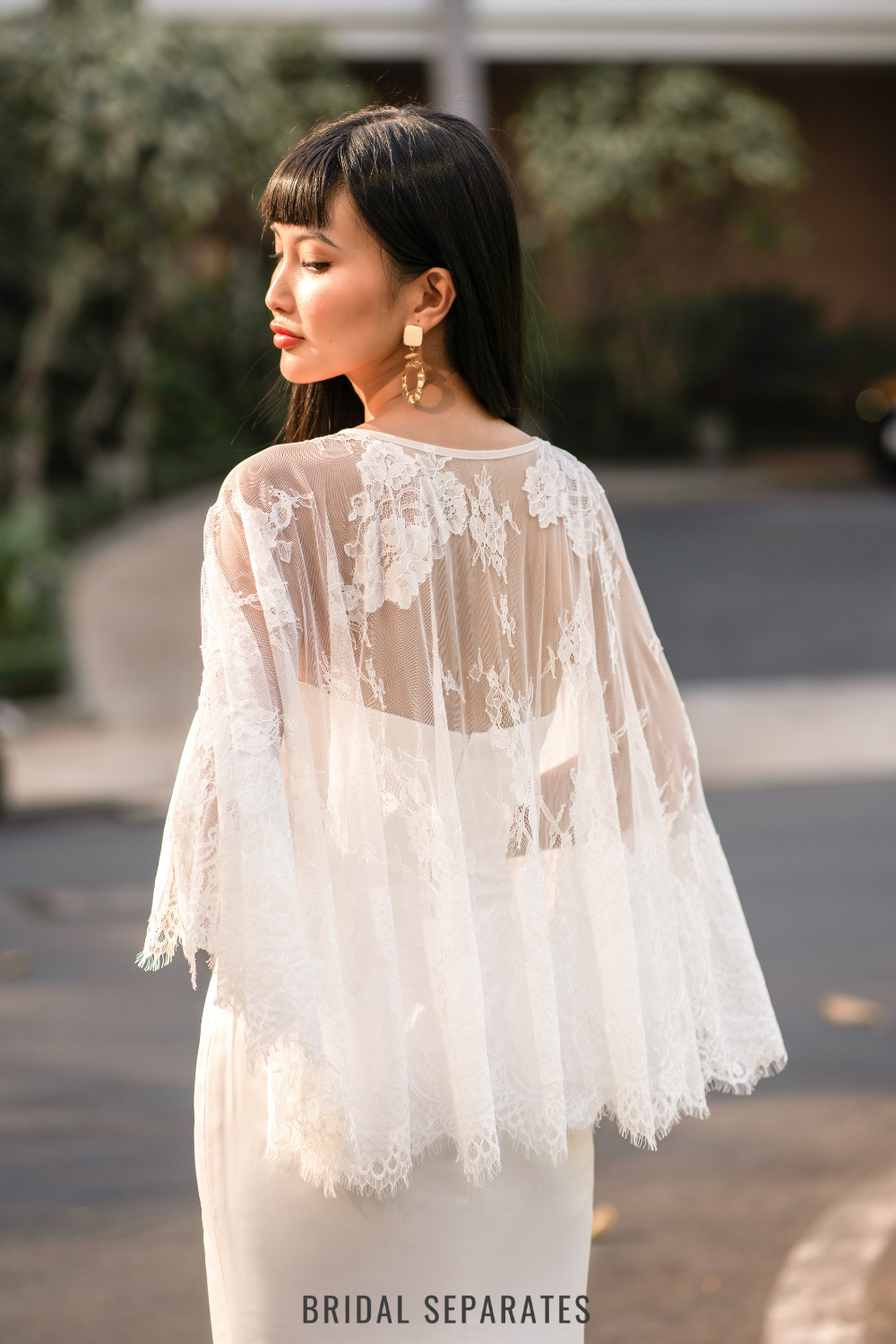 Lace Bridal Cape / "Laila"