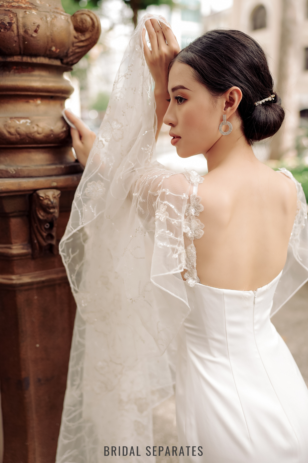 Detachable Bridal Cape Sleeves / "Valeria"