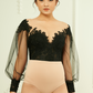 Black Bridal Bodysuit / "Nadiya"