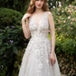 Ball Gown Wedding Dress with 3D Floral Lace / "Karina"