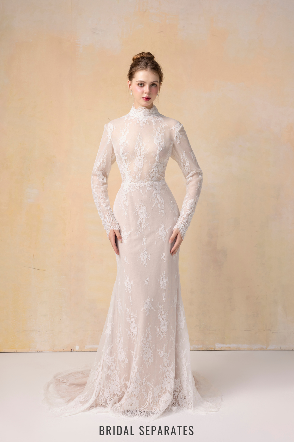 French Lace Wedding Dress / "Adorlee"