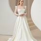 Ball Gown Wedding Dress with Lace and Beaded Bolero / "Jasmine"