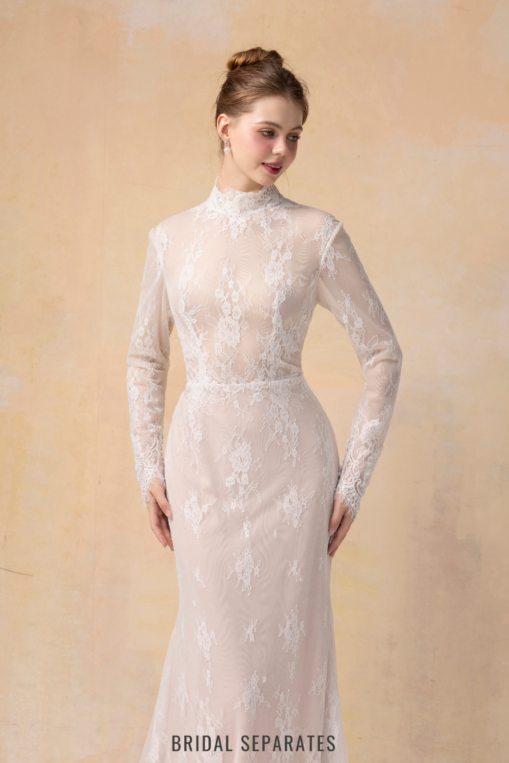 French Lace Wedding Dress / "Adorlee"