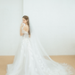 Two Layers Floral Lace Bridal Veil / "Charlise"