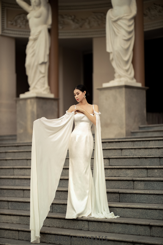 Detachable Wedding Sleeve Cape / "Sara"