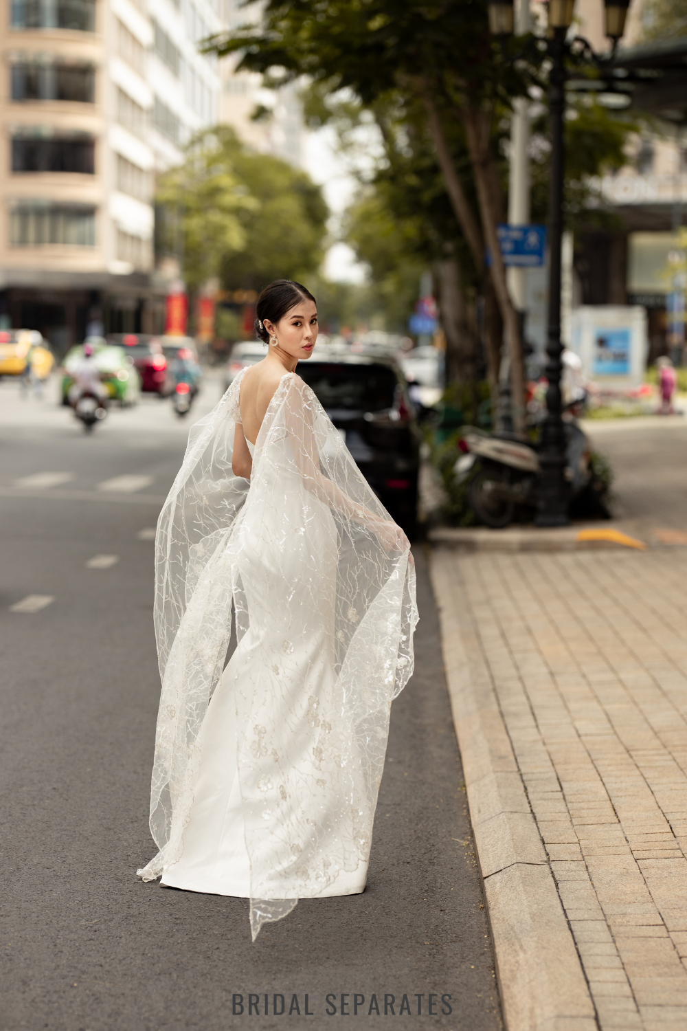 Detachable Bridal Cape Sleeves / "Valeria"