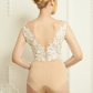 Long Sleeves Bridal Bodysuit with Couture Lace / "Angelie"