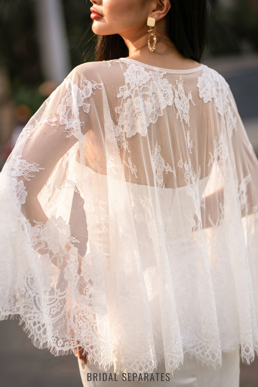 Lace Bridal Cape / "Laila"