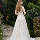 Ball Gown Wedding Dress with 3D Floral Lace / "Karina"