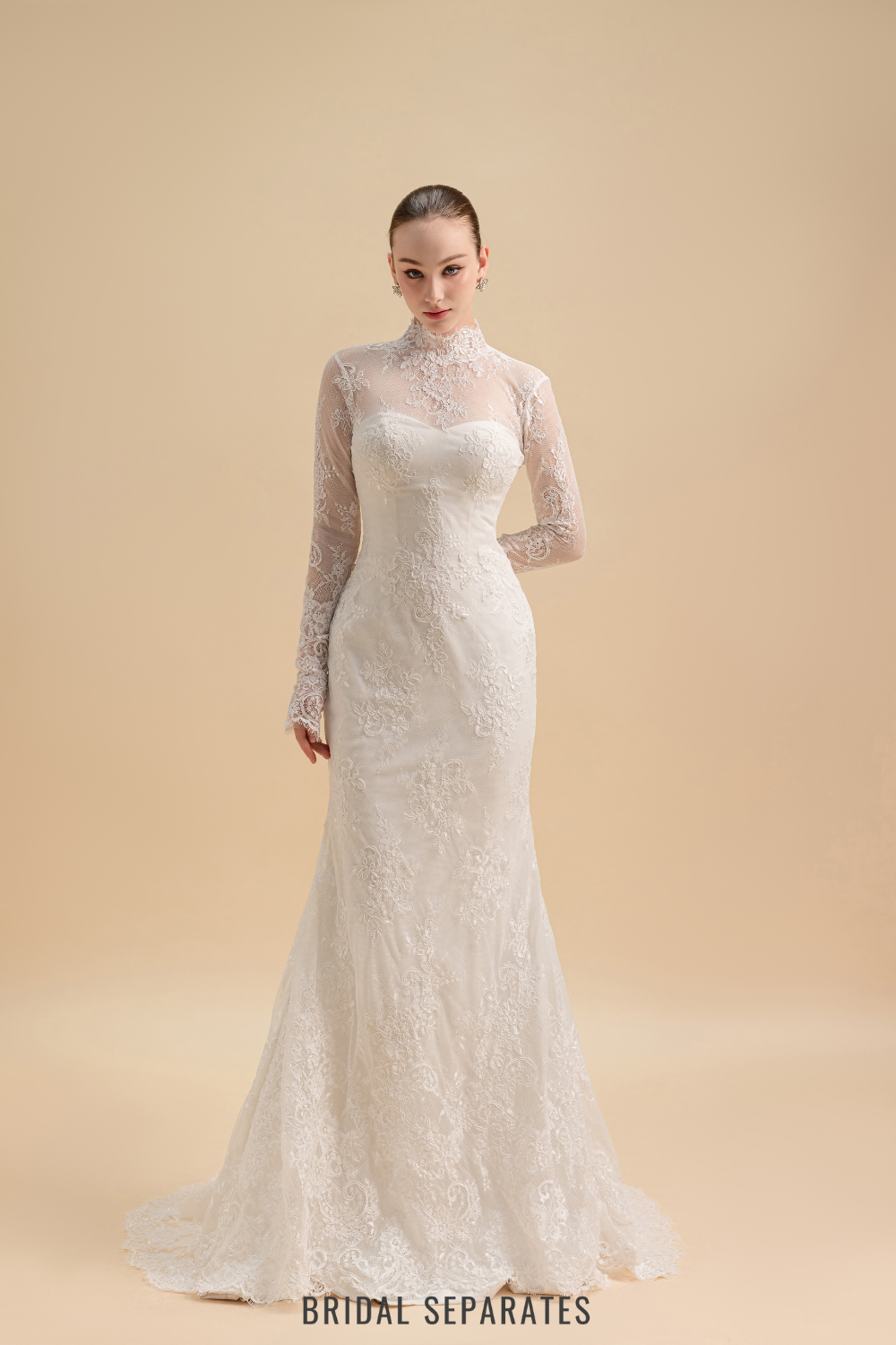 Chantilly Lace Bridal Overlay / "Fanny"