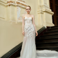 Mermaid Lace Wedding Dress with Corset / "Emaline"