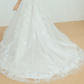 Two Layers Floral Lace Bridal Veil / "Adeline"