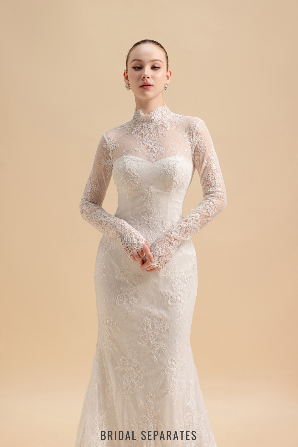 Chantilly Lace Bridal Overlay / "Fanny"