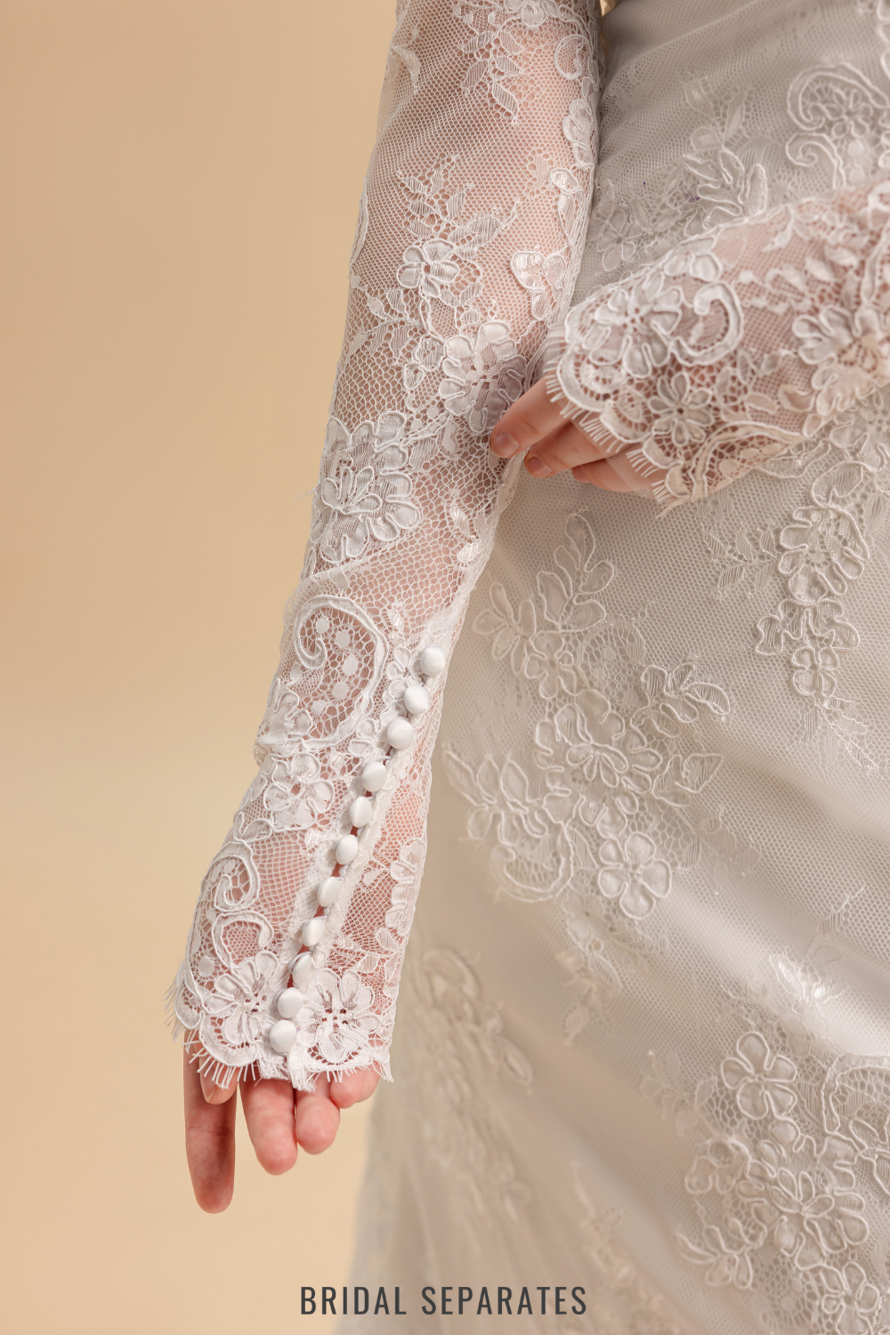 Chantilly Lace Bridal Overlay / "Fanny"