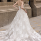 Detachable Bridal Skirt with Couture Lace / "Lenna"