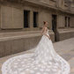 Detachable Bridal Skirt with Couture Lace / "Lenna"