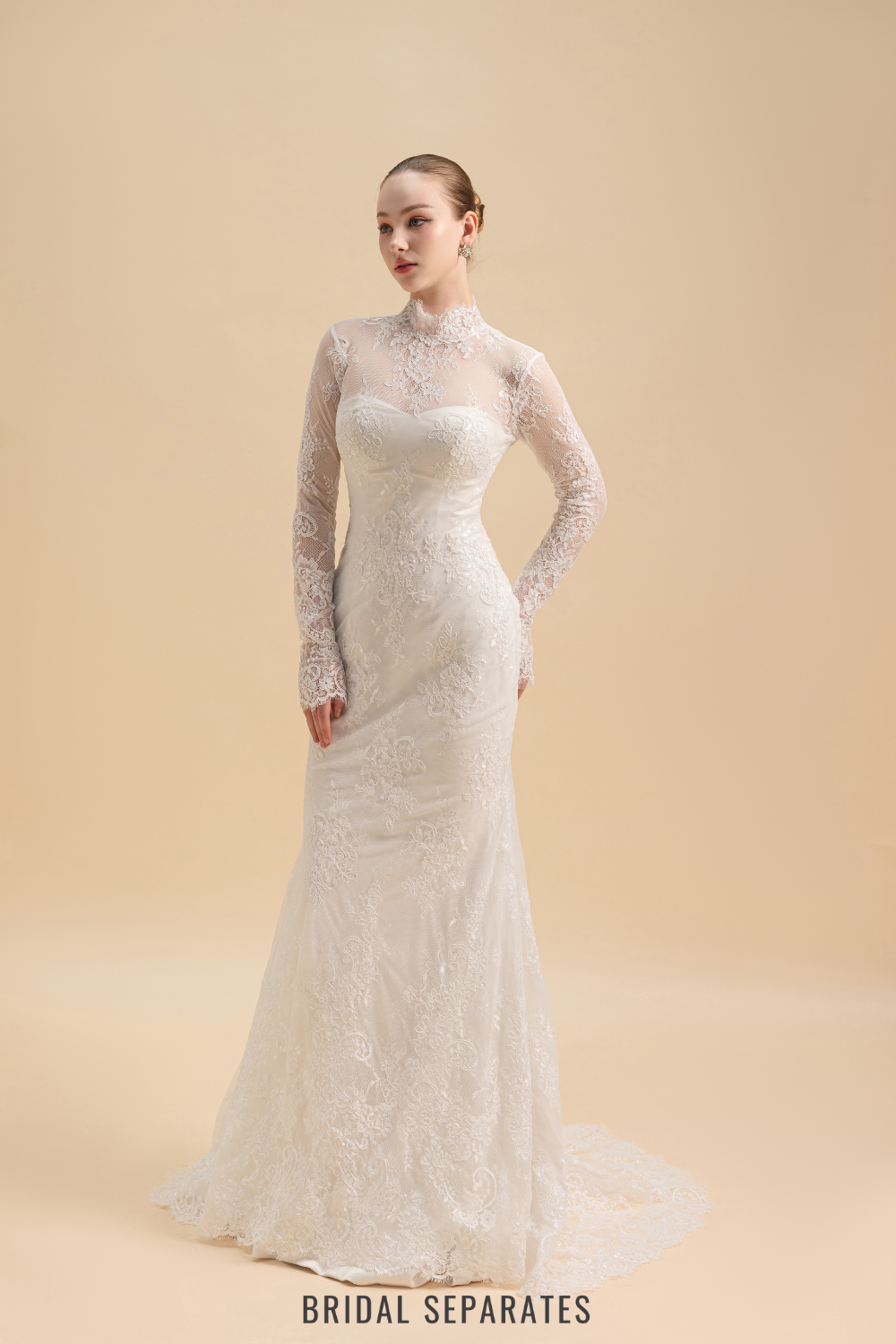 Chantilly Lace Bridal Overlay / "Fanny"