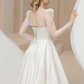 Ball Gown Wedding Dress with Lace and Beaded Bolero / "Jasmine"