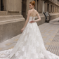 Detachable Bridal Skirt with Couture Lace / "Lenna"