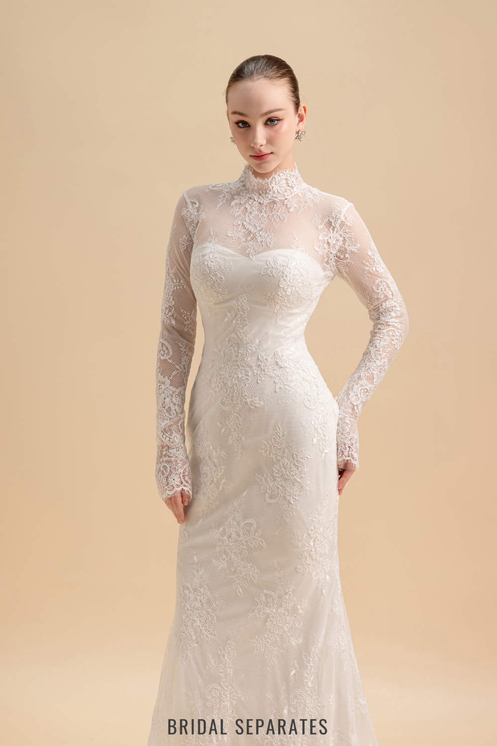 Chantilly Lace Bridal Overlay / "Fanny"