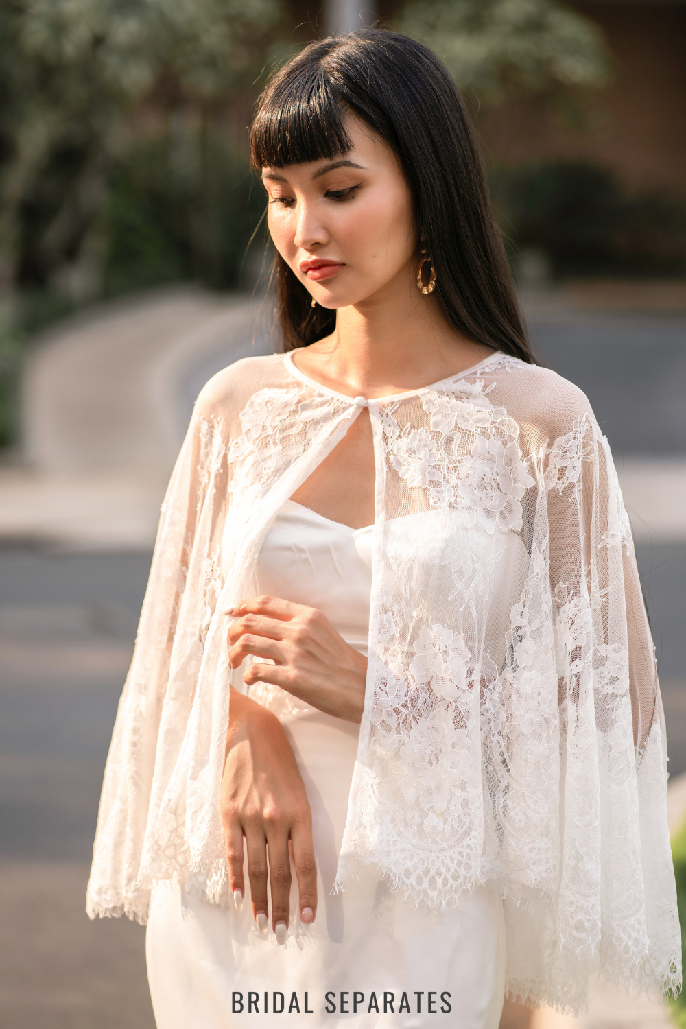 Lace Bridal Cape / "Laila"