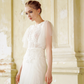 A-line Lace Floral Embellished Wedding Dress/ "Jolie"