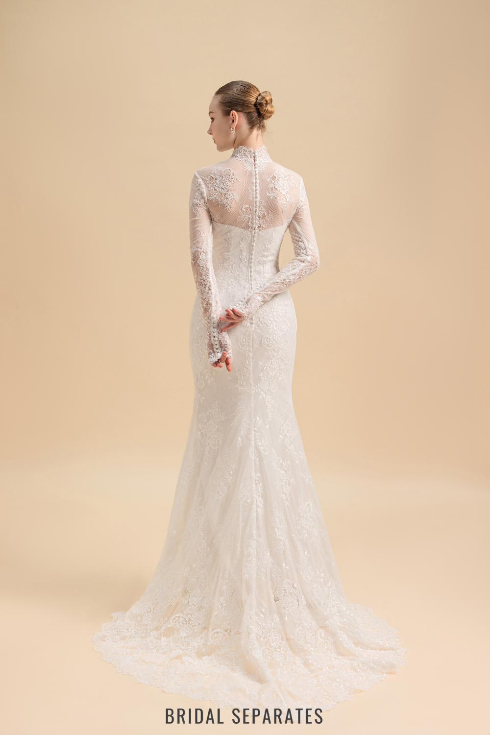 Chantilly Lace Bridal Overlay / "Fanny"