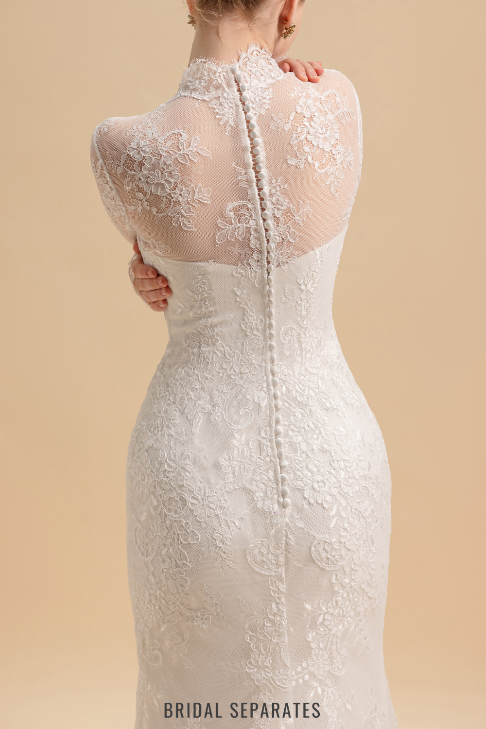 Chantilly Lace Bridal Overlay / "Fanny"