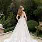 Lace Wedding Dress with Detachable Overskirt / "Lorena"