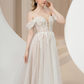 Off Shoulder Ball Gown Wedding Dress / "Ginevra"