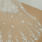 Two Layers Floral Lace Bridal Veil / "Jaimin"